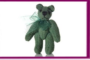 Miniature Micro Mini Bear Topiary 1″
