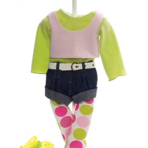 Favorite Friends Denim N Dots Outfit 18″