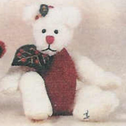 Mistletoe Bear 2.5″ by Mary Ann Gebhardt