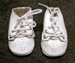 White Leather Shoes w/Cutouts