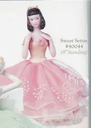 Sweet Settee Pin Cushion Doll 8″ Porcelain by Marie Osmond
