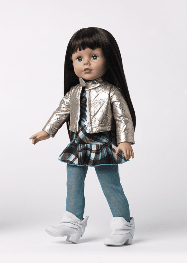 Doll Wig, Black Color Doll Hair Heat Resistant...