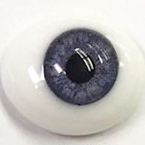 Glass Flatback PW Oval Eyes (Violet) 6mm