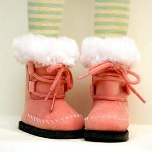 Mod Boots (Pink Suede) 63/25mm (MSD/Kay Wiggs Size)