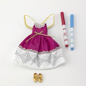 Pixie Doodles Magenta Maiden Outfit 9″