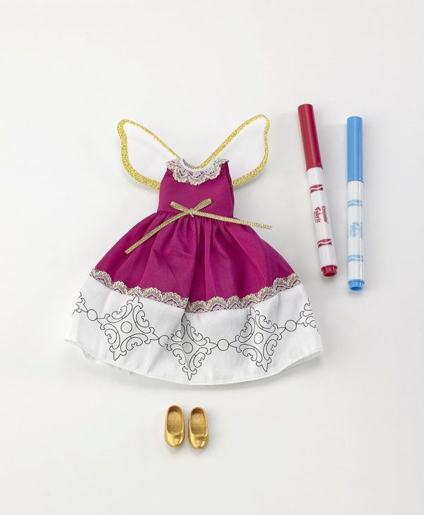 Pixie Doodles Magenta Maiden Outfit 9"