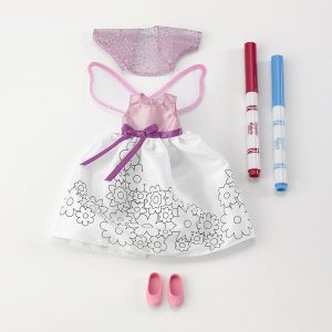 Pixie Doodles Pink Carnation Outfit 9″