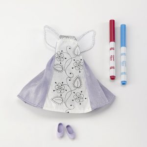 Pixie Doodles Lavender Petals Outfit 9″