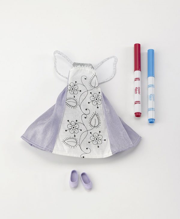 Pixie Doodles Lavender Petals Outfit 9"