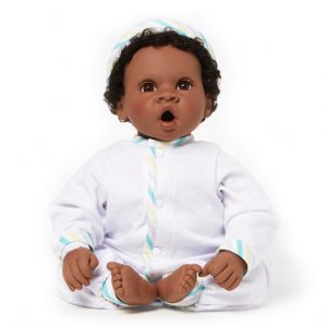 Newborn Nursery Angel Love (Dark Skin/Brown Eyes/Black) 19″