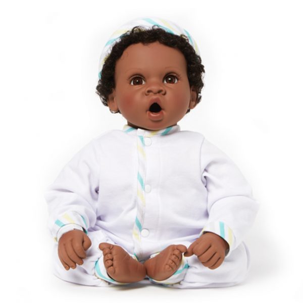 Newborn Nursery Angel Love (Dark Skin/Brown Eyes/Black) 19"