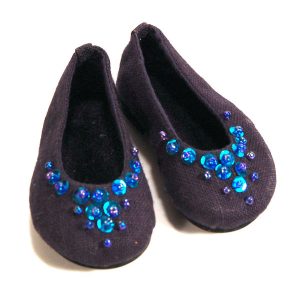 Cotton Ballerina Flats (Navy) 57mm (Narae/Unoa/14″ Kish)