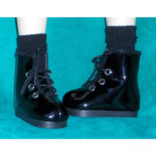 Alice Boots (Black Patent Leather) 55mm