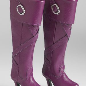 American Model Purple Knee-High Boots 22″