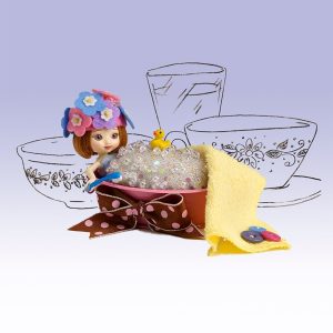 Amelia Thimble Bubbles and Bows Bath Set <b>MINT/NO BOX