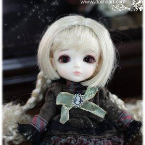 Doll Heart AW-26 Wig:  Pale Blonde Braided Pigtails – 5-6