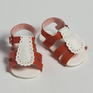 Two Tone Red & White Sandals 20″ (20721024)