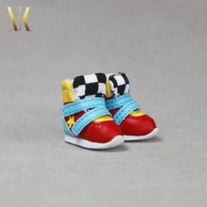 Ankle Sport Shoes (Red/Blue) Fits Lati-Yellow/Pullip/Etc