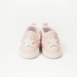 SK Slip-On “Vans” Sneakers (Pink w/White Star) Lati-Yellow