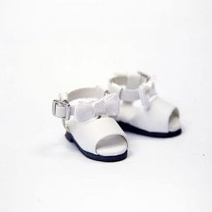 Ankle Bow Sandal (White) Lati-Yellow