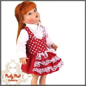 RA0071A Be My Valentine Outfit for Riley & Friends (7.5″)