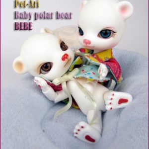 Pet Ari Baby Polar Bear Bebe (Brown) 12cm