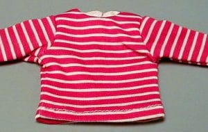 Red & White Long Sleeved t-shirt 7.5″ (18 cm)