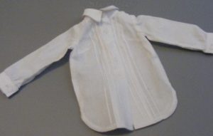 White Long Sleeve Shirt w/Pintucking (SD Size)