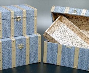Boneka – Blue Steamer Trunk (Large)