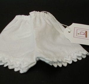 White Cotton Knickers – 11″ (25cm)