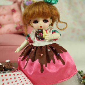CA0007A Honee-B Chocolate Dolly (4.5″) Puki Puki Size