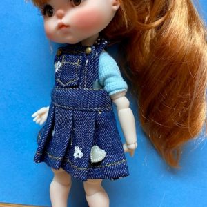 Elfdoll 20cm Blue Denim Jumper & T-Shirt – Chibbi, Hana, Doona, similar