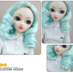 Custom House Blue Varigated Long Curl Wig (SD Size/9-10)