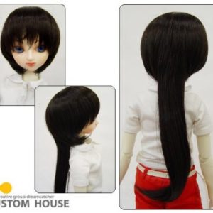 Bob Wig with Tail (Black) Size 9-10