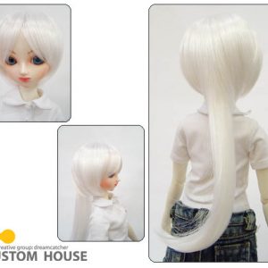 Bob Wig with Tail (White) Size 9-10