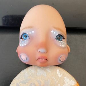 Circus Kane POUTING  Baby Humpty Tan Skin OOAK <B>FACEPLATE ONLY