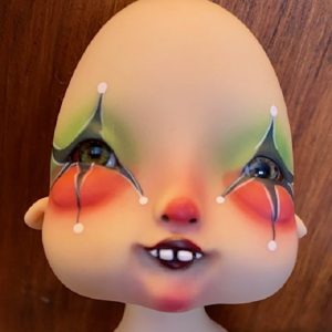 Circus Kane OOAK LAUGHING Harlequin Baby Humpty 4.3″