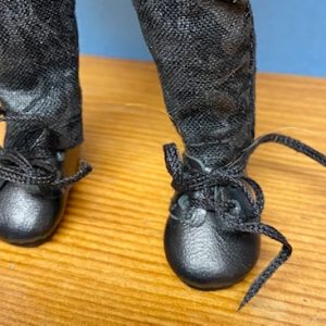 20mm Leather Tie Shoes – Black