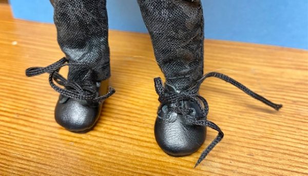 20mm Leather Tie Shoes - Black
