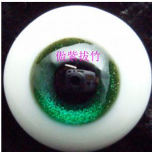 Eyes – Glass Round 14mm Green Tea