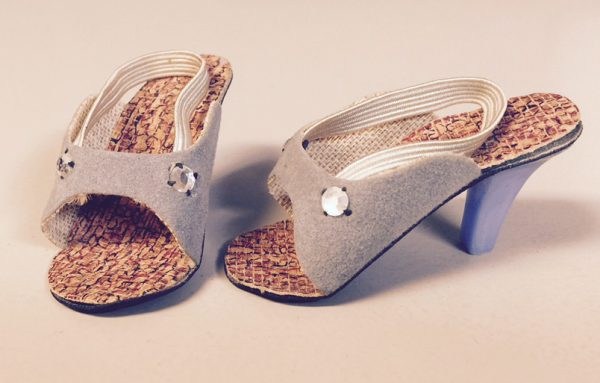 Vintage Cissy Blue Heel Sandals