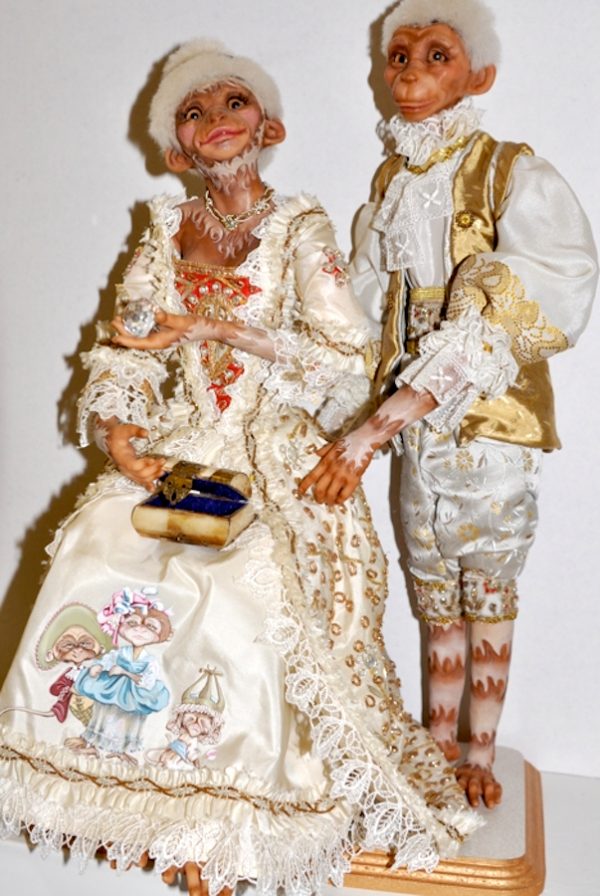 Crystal and Baylor by Anne Robin Luckett OOAK