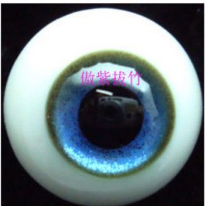 Eyes – Glass  Round  18mm Sapphire Gold