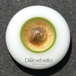 Dolcebella Candy Eyes (Gold Olive) 14mm