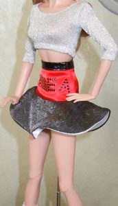 2010 Barbie Con Dressmaker Details 80s on Side A 12″