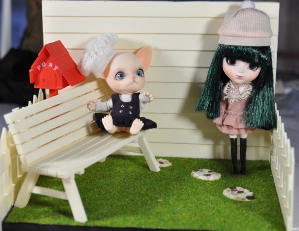 ElfDoll Patio Play Diorama (Small dolls 5.5" 14cm)