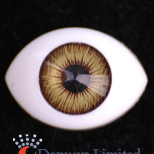 Acrylic Almond Eyes (Brown) 16mm