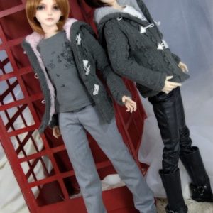 Coat Style Sweater – Grey (SD13 Boy)
