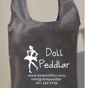 Shopping Tote w/storage pouch Doll Peddlar Exclusive bag