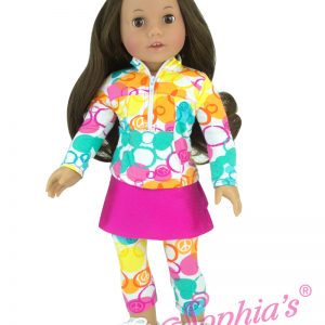 Athletic Skort & Leggings w/Shirt (Fits 18″ Play Dolls)